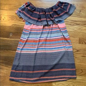 Topshop Strapless Ruffle Dress